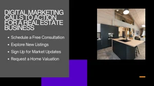 Digital marketing calls to action for real estate business
