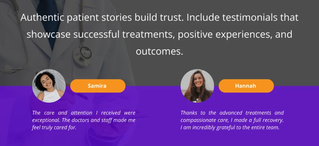 orthopedic surgeon web design