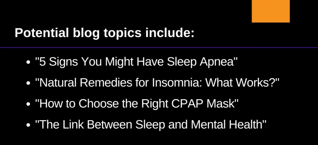 sleep consultant seo