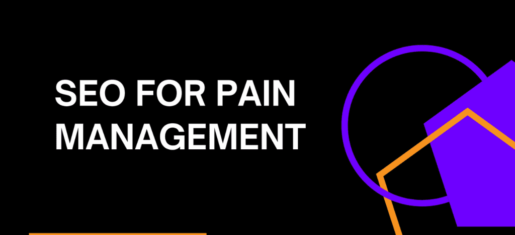 online marketing seo for pain management