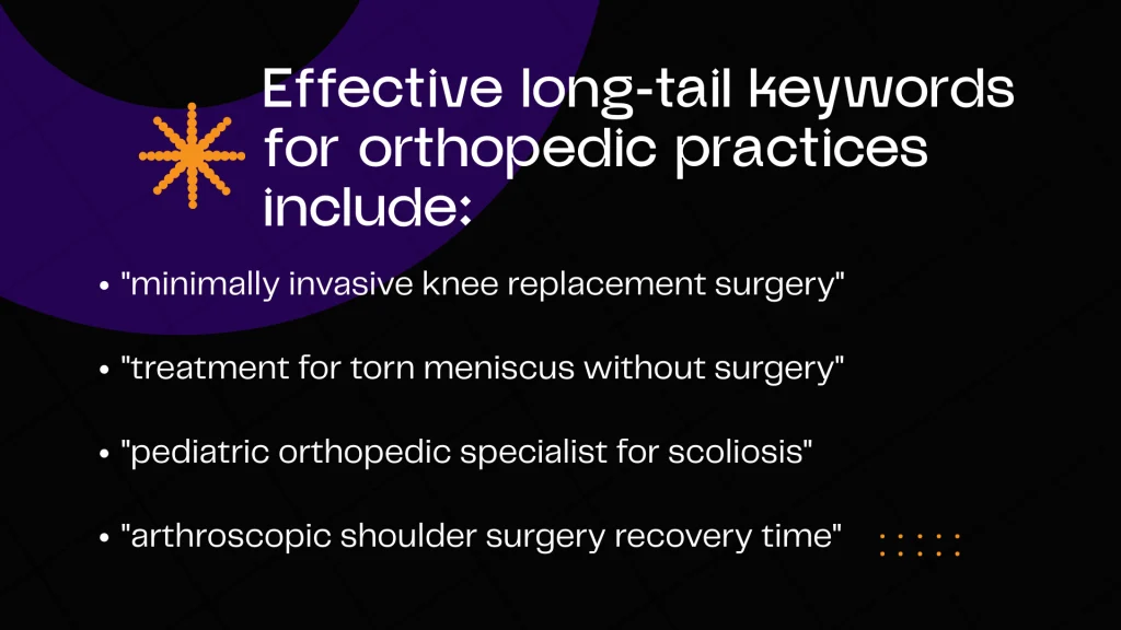 seo for orthopedics services