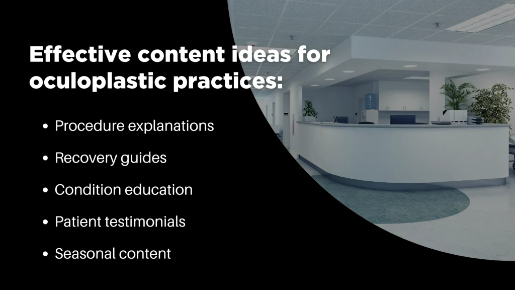 oculoplastics marketing