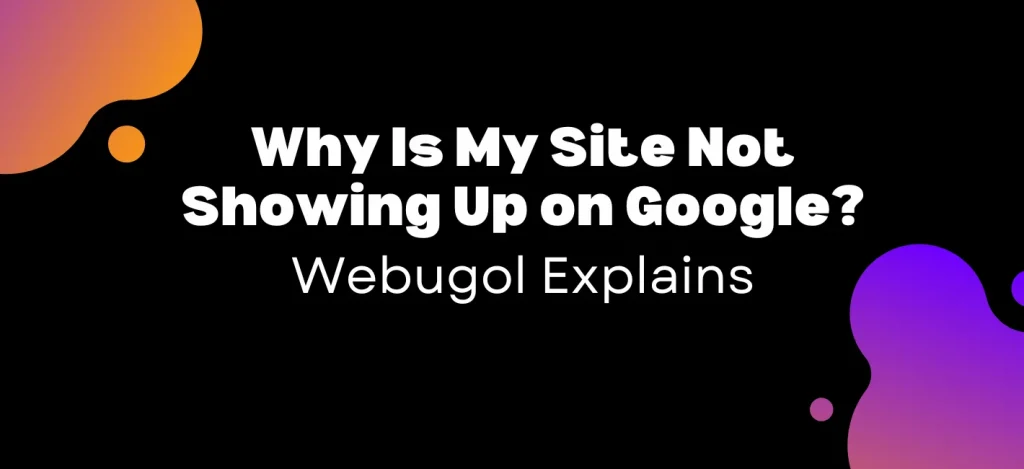 site not showing up on google (1)