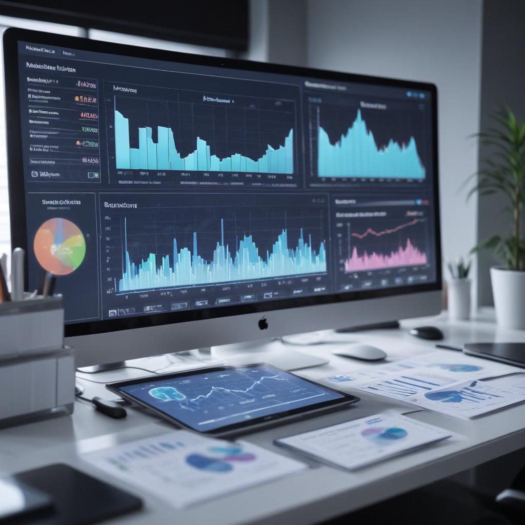 Digital marketing dashboard showing healthcare clinic growth analytics